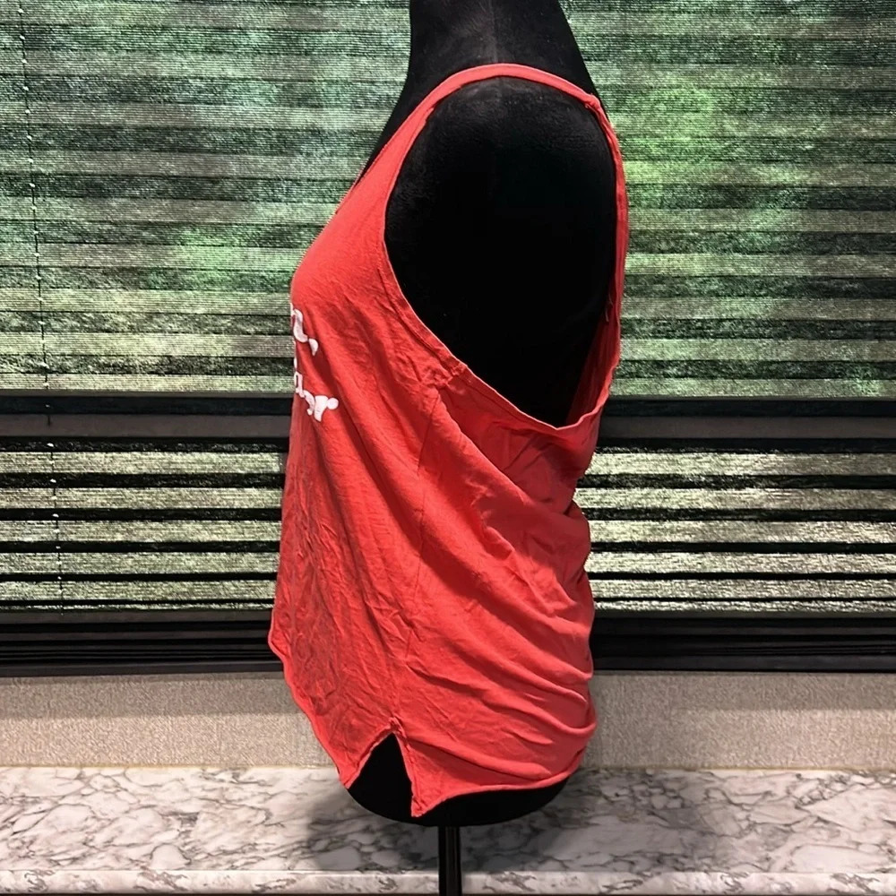 PST by Project Social T Women’s Vacation, Por Favor Red Cotton Tank Medium - Picture 3 of 8